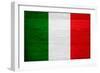 Italy Flag Design with Wood Patterning - Flags of the World Series-Philippe Hugonnard-Framed Art Print