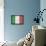 Italy Flag Distressed Art Print Poster-null-Framed Stretched Canvas displayed on a wall