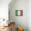 Italy Flag Distressed Art Print Poster-null-Framed Stretched Canvas displayed on a wall