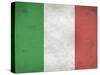 Italy Flag Distressed Art Print Poster-null-Stretched Canvas