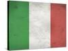 Italy Flag Distressed Art Print Poster-null-Stretched Canvas