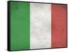 Italy Flag Distressed Art Print Poster-null-Framed Stretched Canvas
