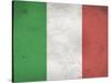 Italy Flag Distressed Art Print Poster-null-Stretched Canvas