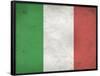 Italy Flag Distressed Art Print Poster-null-Framed Poster