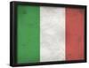 Italy Flag Distressed Art Print Poster-null-Framed Poster