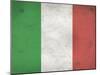 Italy Flag Distressed Art Print Poster-null-Mounted Poster