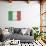 Italy Flag Distressed Art Print Poster-null-Poster displayed on a wall