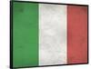 Italy Flag Distressed Art Print Poster-null-Framed Poster