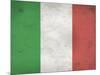 Italy Flag Distressed Art Print Poster-null-Mounted Poster