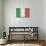 Italy Flag Distressed-null-Art Print displayed on a wall