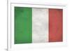 Italy Flag Distressed-null-Framed Art Print