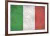 Italy Flag Distressed-null-Framed Art Print