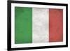 Italy Flag Distressed-null-Framed Art Print