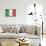 Italy Flag Distressed-null-Mounted Art Print displayed on a wall