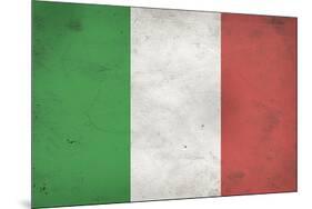 Italy Flag Distressed-null-Mounted Art Print