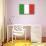 Italy Flag-null-Mounted Art Print displayed on a wall