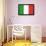 Italy Flag-null-Framed Art Print displayed on a wall