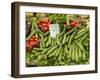 Italy, Florence. A variety of vegetables for sale in a shop in the Central Market, Mercato Centrale-Julie Eggers-Framed Photographic Print