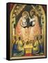 Italy, Florence, Basilica of Holy Cross, Bandini Baroncelli Chapel, Coronation of Virgin-Giotto di Bondone-Framed Stretched Canvas