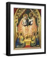 Italy, Florence, Basilica of Holy Cross, Bandini Baroncelli Chapel, Coronation of Virgin-Giotto di Bondone-Framed Giclee Print