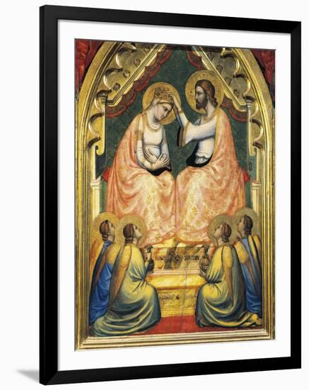 Italy, Florence, Basilica of Holy Cross, Bandini Baroncelli Chapel, Coronation of Virgin-Giotto di Bondone-Framed Giclee Print