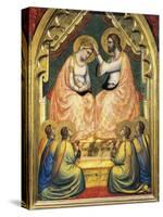 Italy, Florence, Basilica of Holy Cross, Bandini Baroncelli Chapel, Coronation of Virgin-Giotto di Bondone-Stretched Canvas