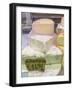 Italy, Florence. Blocks of gorgonzola cheese for sale in the Central Market, Mercato Centrale-Julie Eggers-Framed Photographic Print