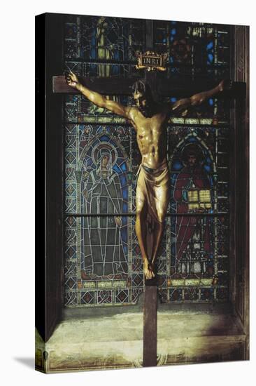 Italy, Florence, Church of Santa Croce, Crucifix, 1406-1408-null-Stretched Canvas