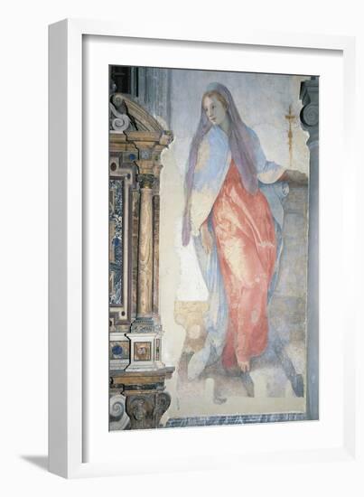 Italy, Florence, Church of Santa Felicita, Capponi Chapel, Annunciation-Giacomo Carucci-Framed Giclee Print