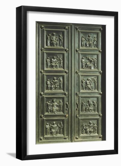 Italy, Florence, Church of Santa Maria Del Fiore, Door of Sacristy of Masses-Luca Della Robbia-Framed Giclee Print