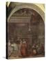 Italy, Florence, Cloister of Votes, Basilica of Most Holy Annunciation, Birth of Virgin, 1514-Andrea del Sarto-Stretched Canvas