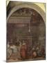 Italy, Florence, Cloister of Votes, Basilica of Most Holy Annunciation, Birth of Virgin, 1514-Andrea del Sarto-Mounted Giclee Print