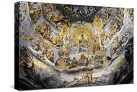 Italy. Florence. Dome of Brunelleschi. Last Judgement, by Giorgio Vasari and Zuccari-Giorgio Vasari-Stretched Canvas