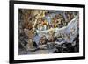 Italy. Florence. Dome of Brunelleschi. Last Judgement, by Giorgio Vasari and Zuccari-Giorgio Vasari-Framed Giclee Print