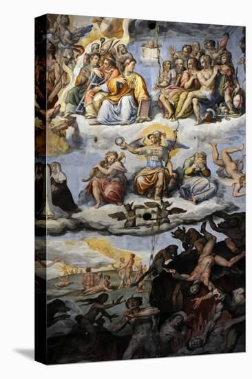 Italy. Florence. Dome of Brunelleschi. Last Judgement, by Giorgio Vasari and Zuccari-Giorgio Vasari-Stretched Canvas