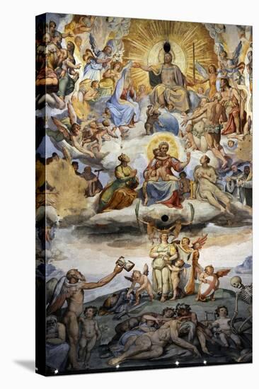 Italy. Florence. Dome of Brunelleschi. Last Judgement, by Giorgio Vasari and Zuccari-Giorgio Vasari-Stretched Canvas