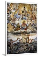 Italy. Florence. Dome of Brunelleschi. Last Judgement, by Giorgio Vasari and Zuccari-Giorgio Vasari-Framed Giclee Print