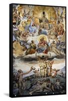 Italy. Florence. Dome of Brunelleschi. Last Judgement, by Giorgio Vasari and Zuccari-Giorgio Vasari-Framed Stretched Canvas