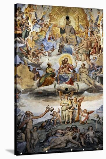 Italy. Florence. Dome of Brunelleschi. Last Judgement, by Giorgio Vasari and Zuccari-Giorgio Vasari-Stretched Canvas