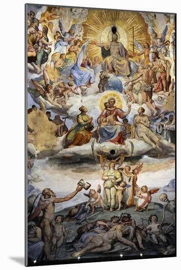 Italy. Florence. Dome of Brunelleschi. Last Judgement, by Giorgio Vasari and Zuccari-Giorgio Vasari-Mounted Giclee Print