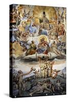 Italy. Florence. Dome of Brunelleschi. Last Judgement, by Giorgio Vasari and Zuccari-Giorgio Vasari-Stretched Canvas