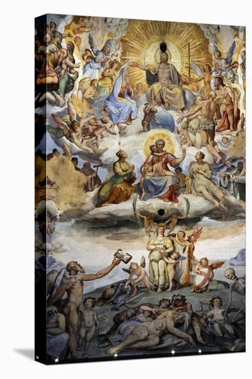 Italy. Florence. Dome of Brunelleschi. Last Judgement, by Giorgio Vasari and Zuccari-Giorgio Vasari-Stretched Canvas