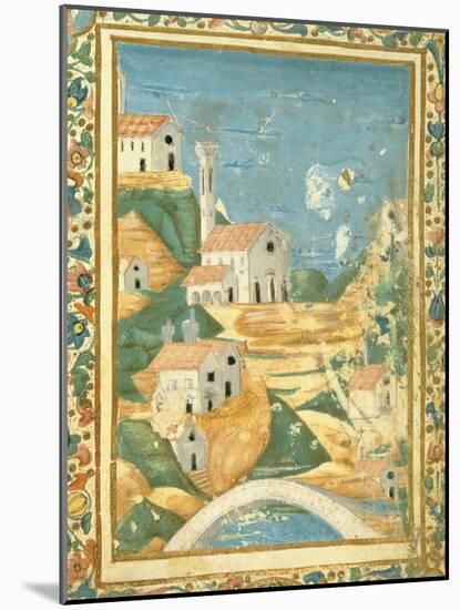 Italy, Florence, Hills around Fiesole-null-Mounted Giclee Print