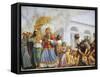 Italy, Florence, Palazzo Pitti, David Accompanies Transportation of Ark of Covenant, 1816-Luigi Ademollo-Framed Stretched Canvas