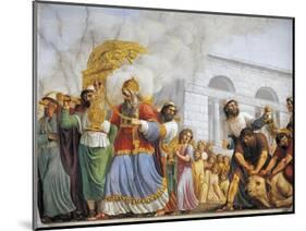 Italy, Florence, Palazzo Pitti, David Accompanies Transportation of Ark of Covenant, 1816-Luigi Ademollo-Mounted Giclee Print