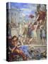 Italy, Florence, Palazzo Pitti, Stove Room in Palatine Gallery-Pietro da Cortona-Stretched Canvas