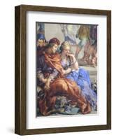 Italy, Florence, Palazzo Pitti, Stove Room in Palatine Gallery-Pietro da Cortona-Framed Giclee Print