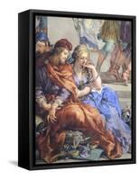 Italy, Florence, Palazzo Pitti, Stove Room in Palatine Gallery-Pietro da Cortona-Framed Stretched Canvas