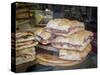 Italy, Florence. Ready made sandwiches for sale in the Central Market, Mercato Centrale in Florence-Julie Eggers-Stretched Canvas