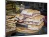 Italy, Florence. Ready made sandwiches for sale in the Central Market, Mercato Centrale in Florence-Julie Eggers-Mounted Photographic Print